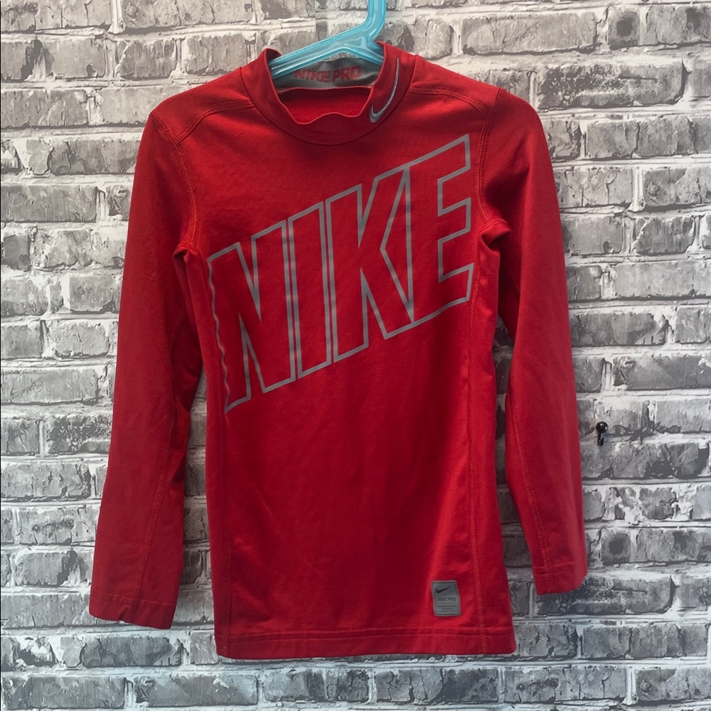Nike Kids Bold Red Long Sleeve Tee
